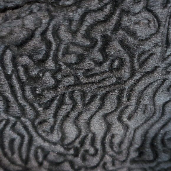 Vintage 1960's Women's Black Fairmoor Car Coat With Brown Fur Trim - Picture 9 of 13